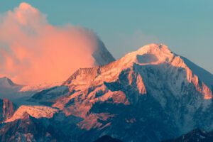 Mountains at sunset